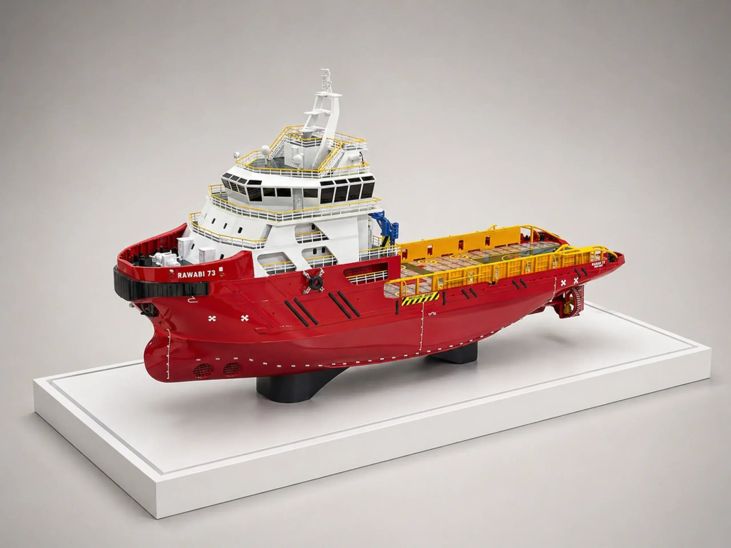 Marine scale model presentation view
