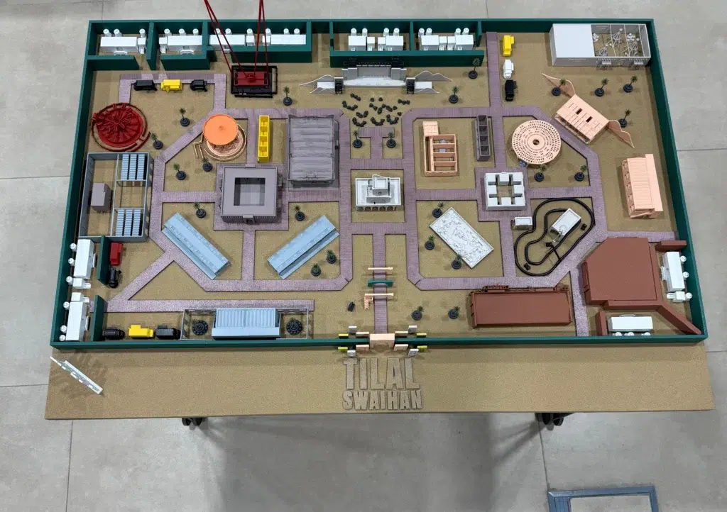 Urban city planning architectural model showcasing layout and infrastructure design