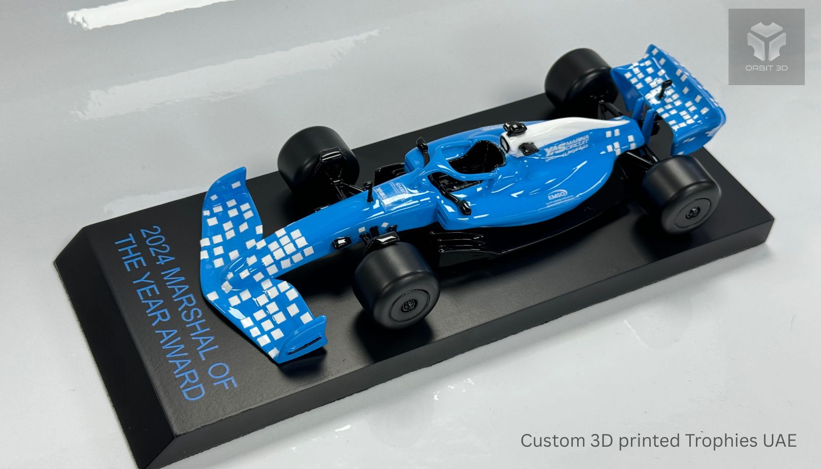 Custom painted trophies made in Dubai