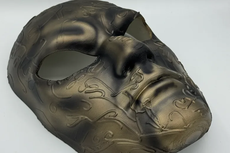 Realistic 3D printed artistic face mask, Dubai