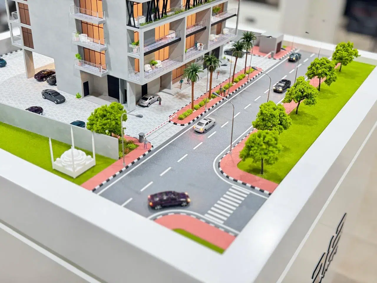 Commercial building architectural model for education and exhibitions