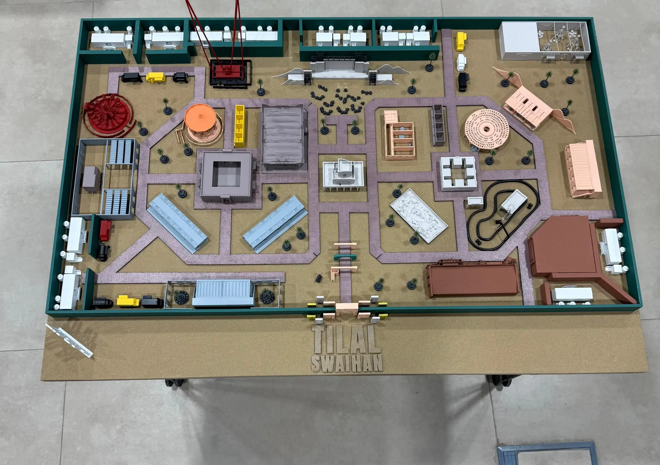 Smart city masterplan model for exhibitions