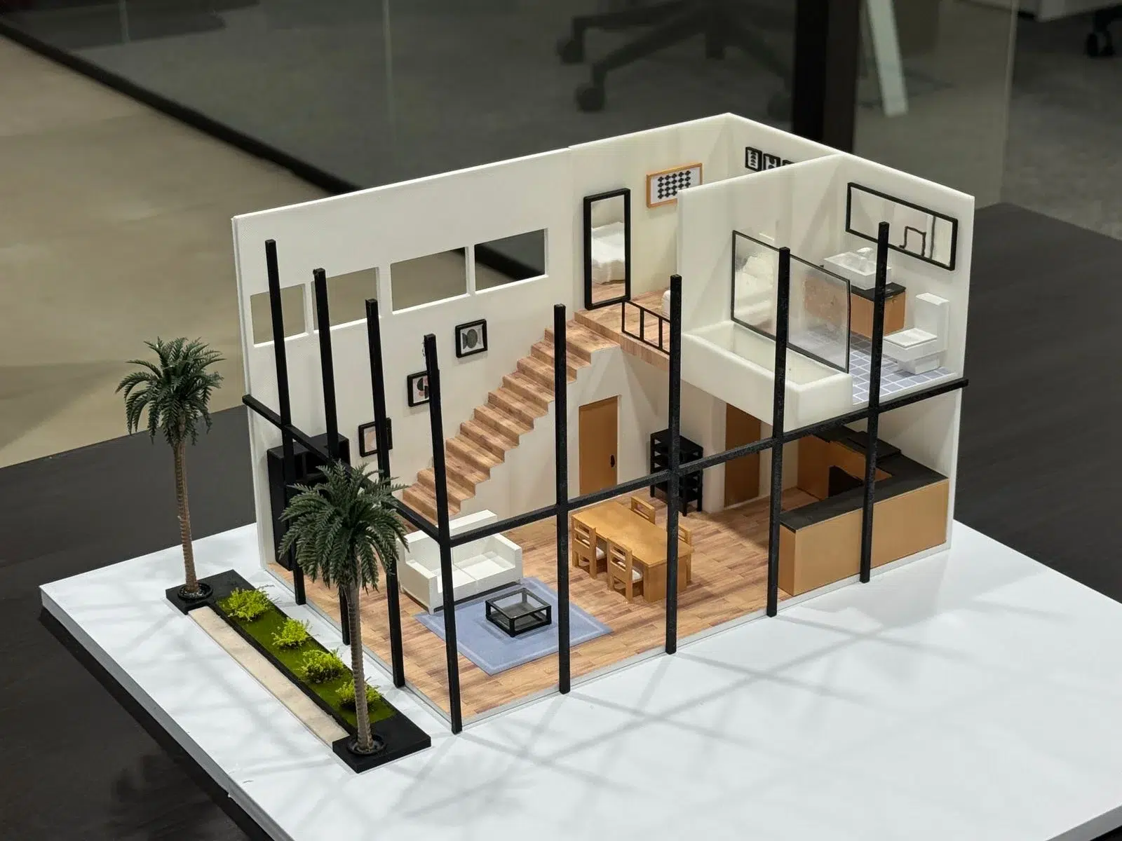 Modern villa architectural scale model in Dubai