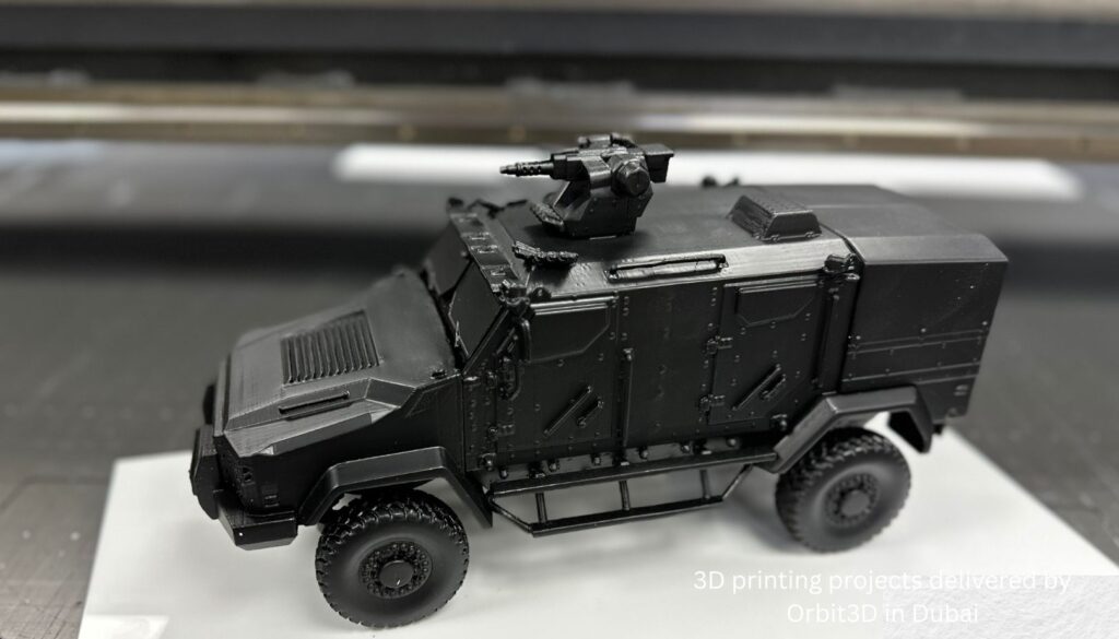 3D printing projects delivered by Orbit3D in Dubai