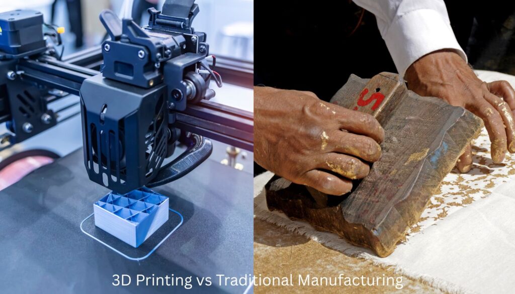 3D printing vs traditional manufacturing in Dubai factory setting