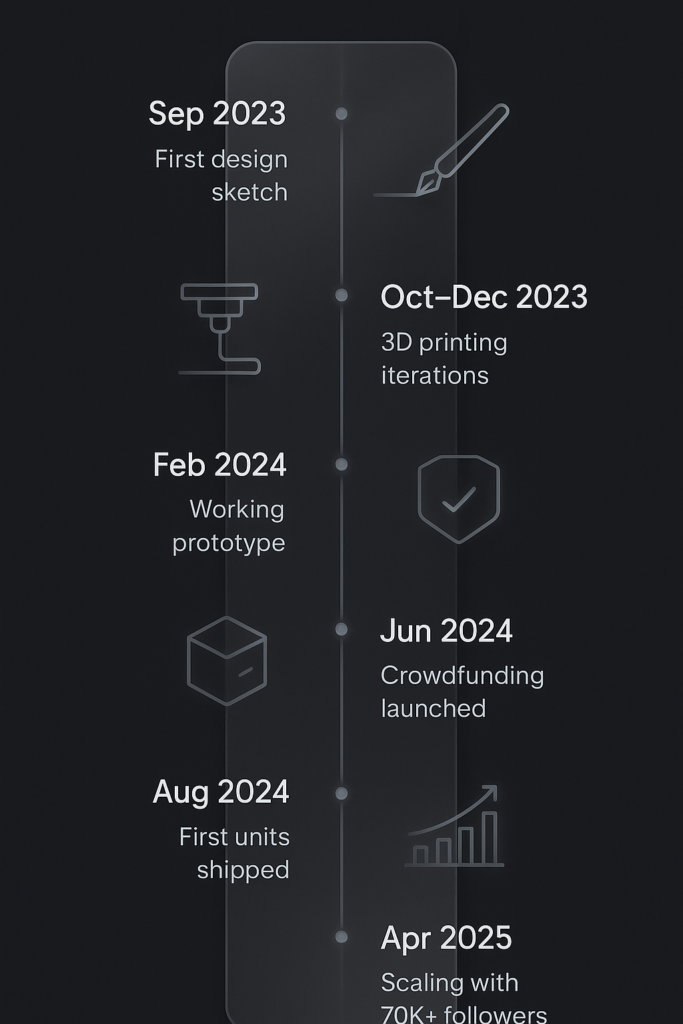 Timeline of myTMJRelief Project